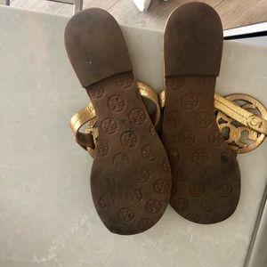 Tory Burch Shoes - Gold Tory Burch Miller Flip Flop Sandals Tory Burch Shoes - Gold Tory Burch Miller Flip Flop Sandals